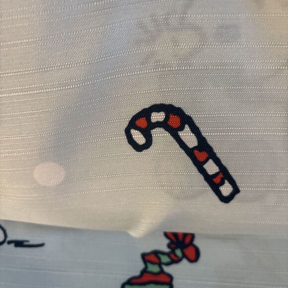 Peanuts Snoopy Christmas Holiday Fabric Shower Curtain 72 In w X 72 In L - Picture 5 of 8